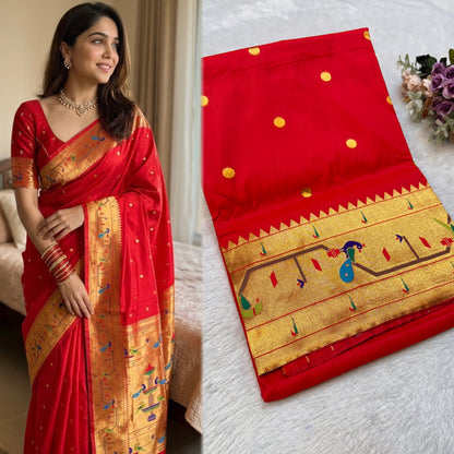 BK001  Brocade Mor Popat Paithani!