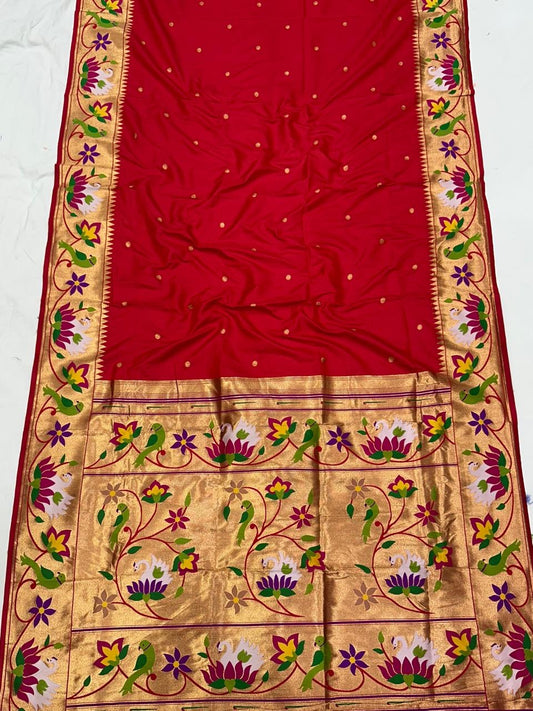 SWN01 SWAN BROCADE PAITHANI