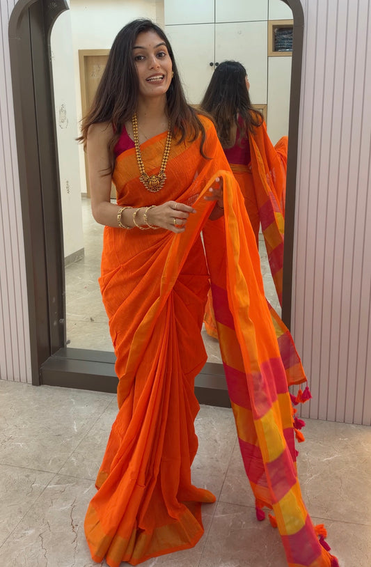 MM001 Maheshwari Mul Cotton Saree !!
