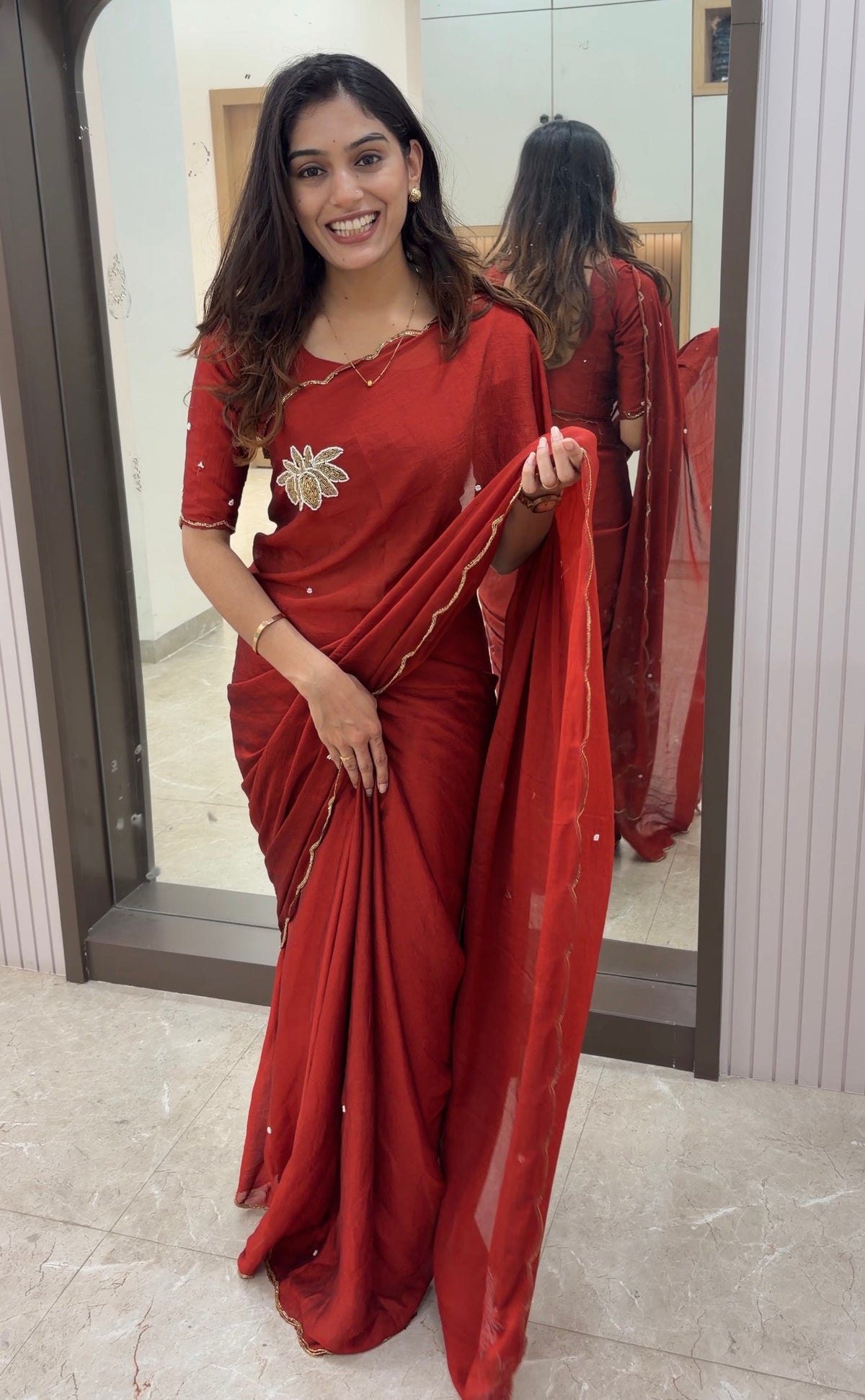 CF001 Crush Fabric Saree