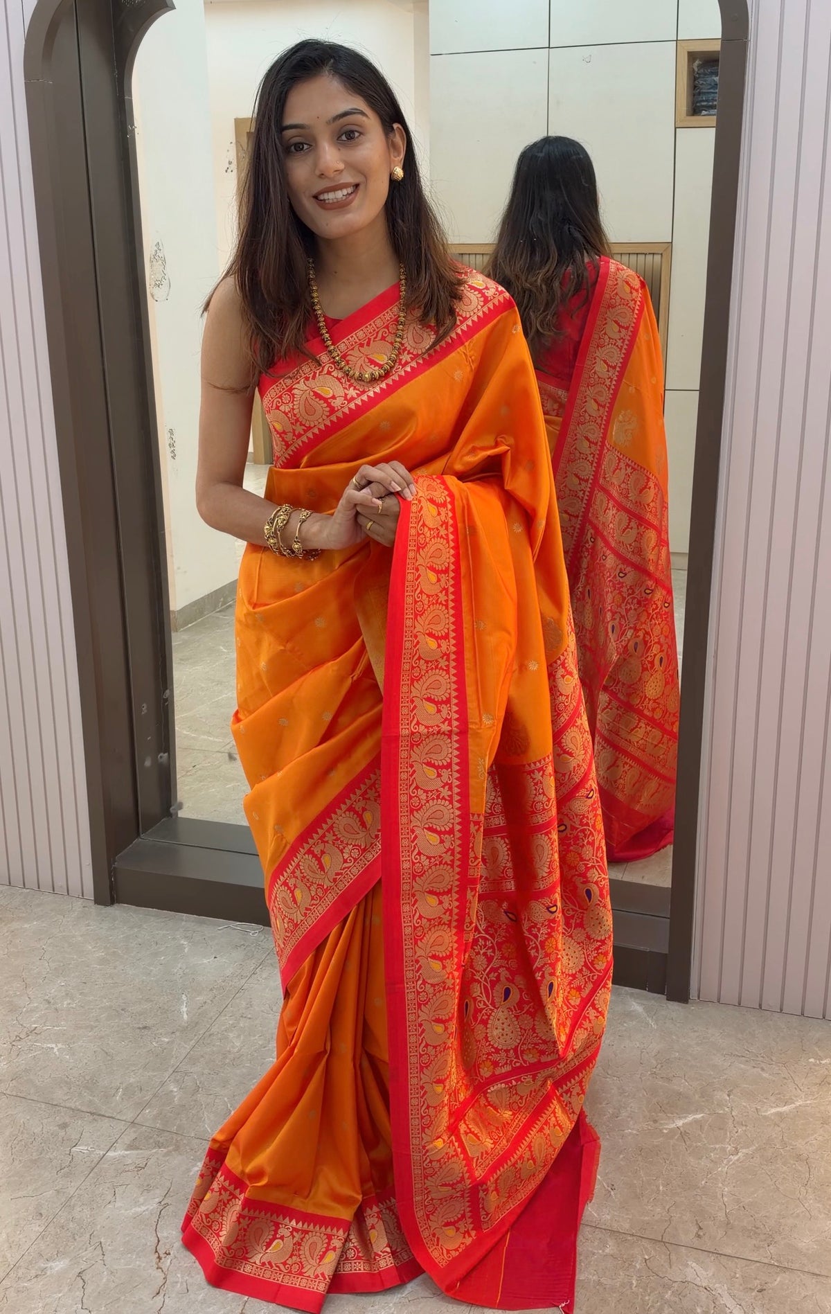 RP001 Soft Silk Peshwai Paithani!
