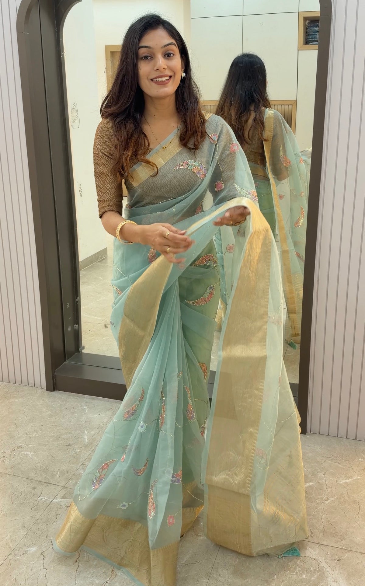 DBS01 Designer Bamboo Silk saree