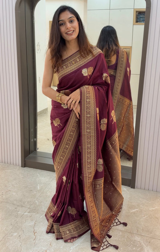 DS02 Designer Dola Silk Saree