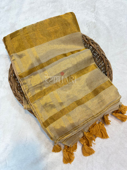 ML001 Pure Mul Tissue Saree!