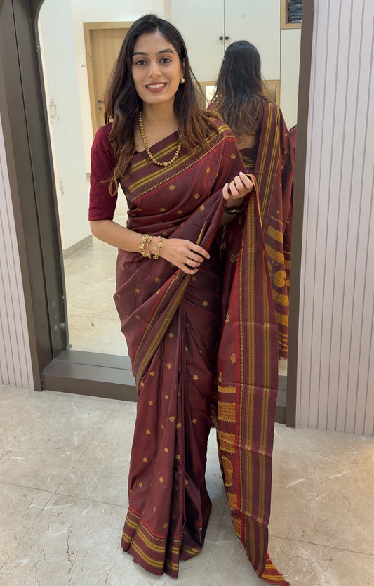 NP001 Narayanpeth Silk Saree